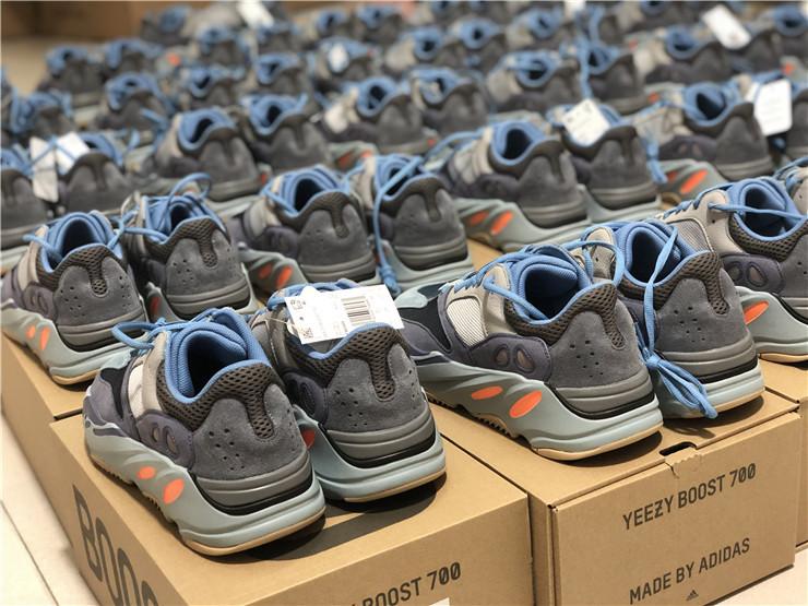 PK God yeezy 700 Carbon Blue retail materials ready to ship